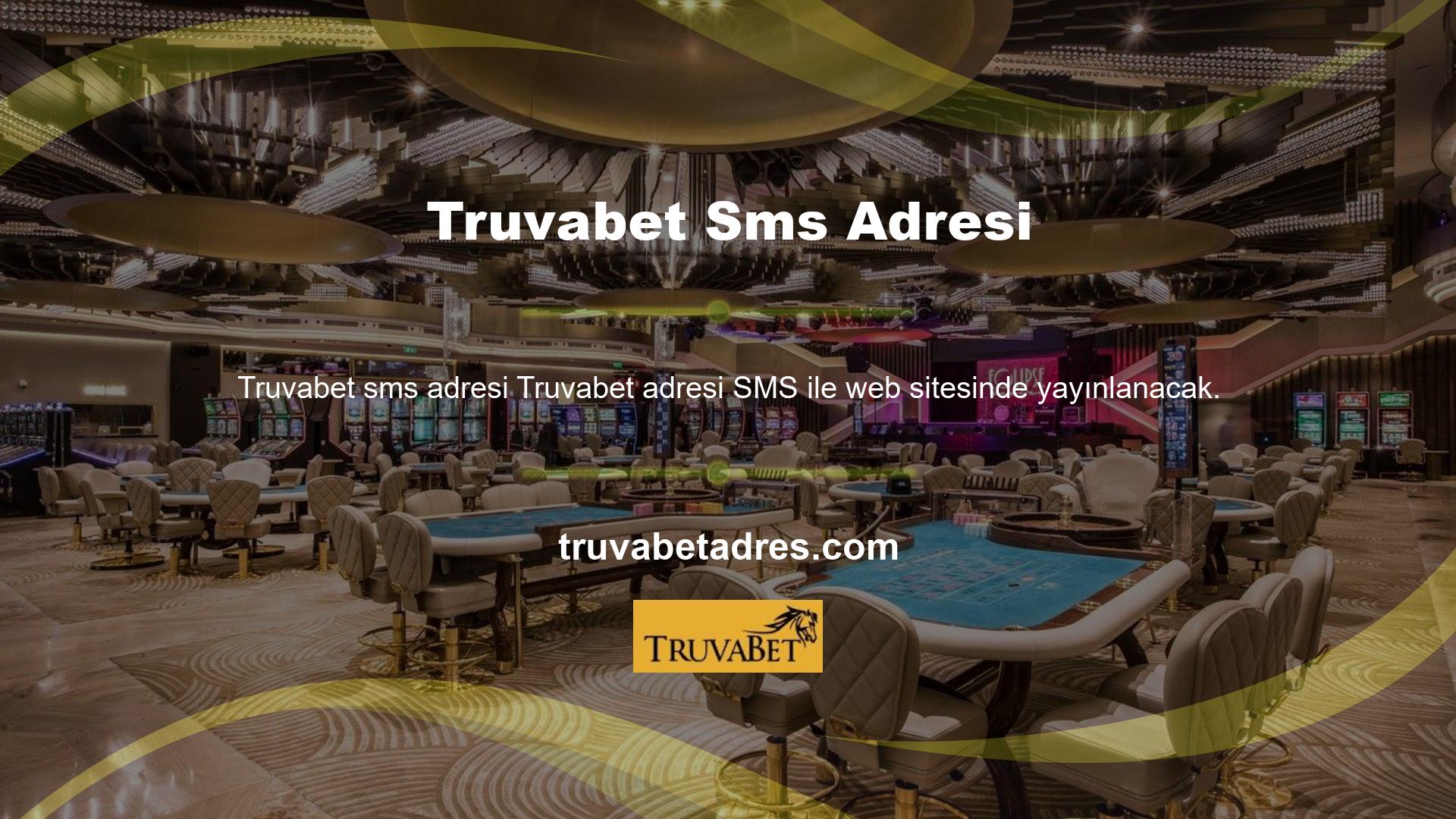 Kapalı sitenin erişim adresi, SMS web sitesinde SMS tarafından yeni adreste yayınlanacak ve Truvabet Türk kullanıcılarına sunulan hizmetler ve hizmetler aracılığıyla para kazanma fırsatı sağladı